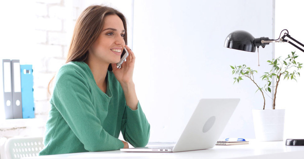 Woman-talking-phone